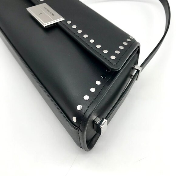 Michael Kors Black Leather Ludlow Adjustable Shoulder Bag - Picture 7 of 11